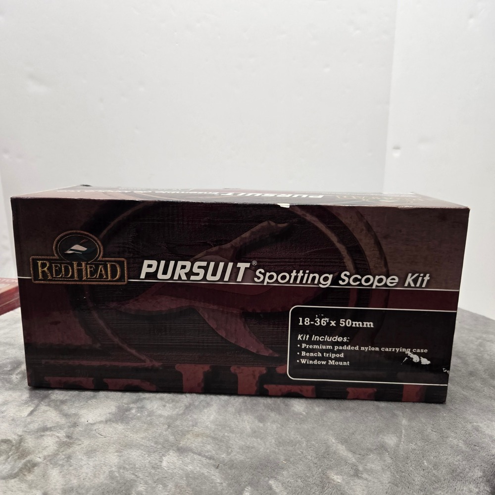 RedHead Pursuit Spotting Scope Kit 18-36x 50mm Camo with Tripod and Window Mount